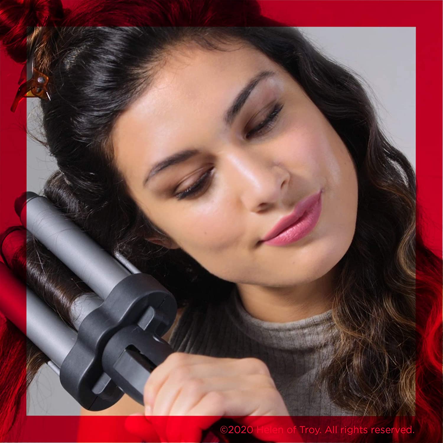 Revlon 3 Barrel Jumbo Hair Waver - Grey