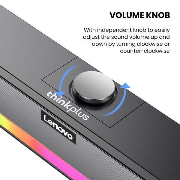 Lenovo TS33-B Wireless Bluetooth Speaker with RGB Strip Computer Audio Bluetooth Sound Bar Speaker