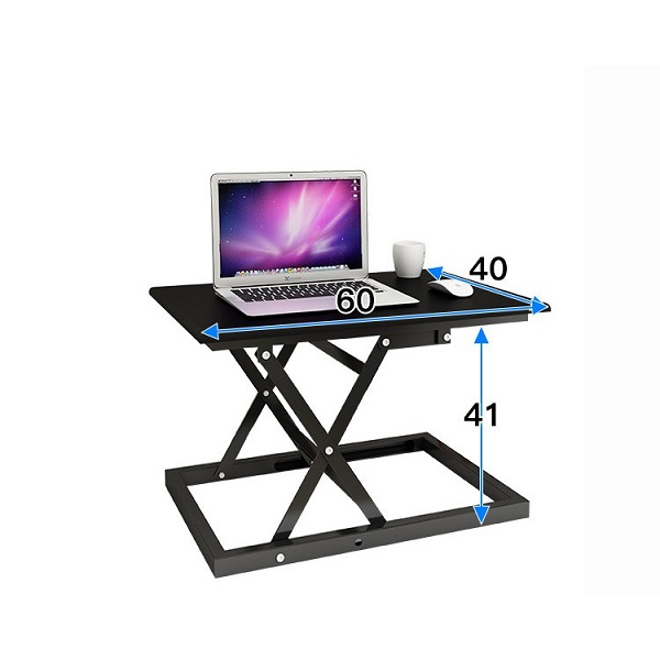 Lifting Folding Table Notebook Home Desktop Desk Simple Standing Computer - Black