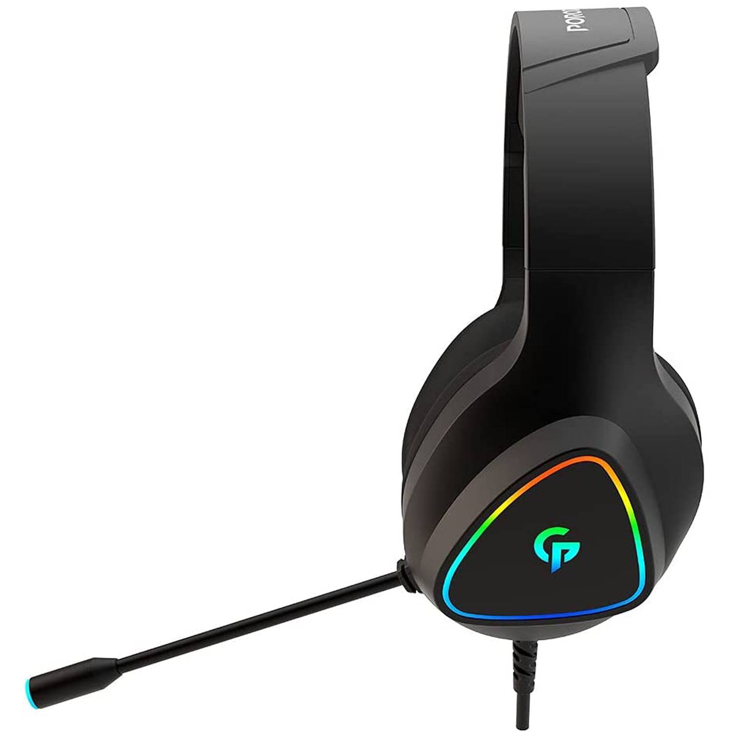 Porodo Gaming RGB Headphone HD Sound  - Black
