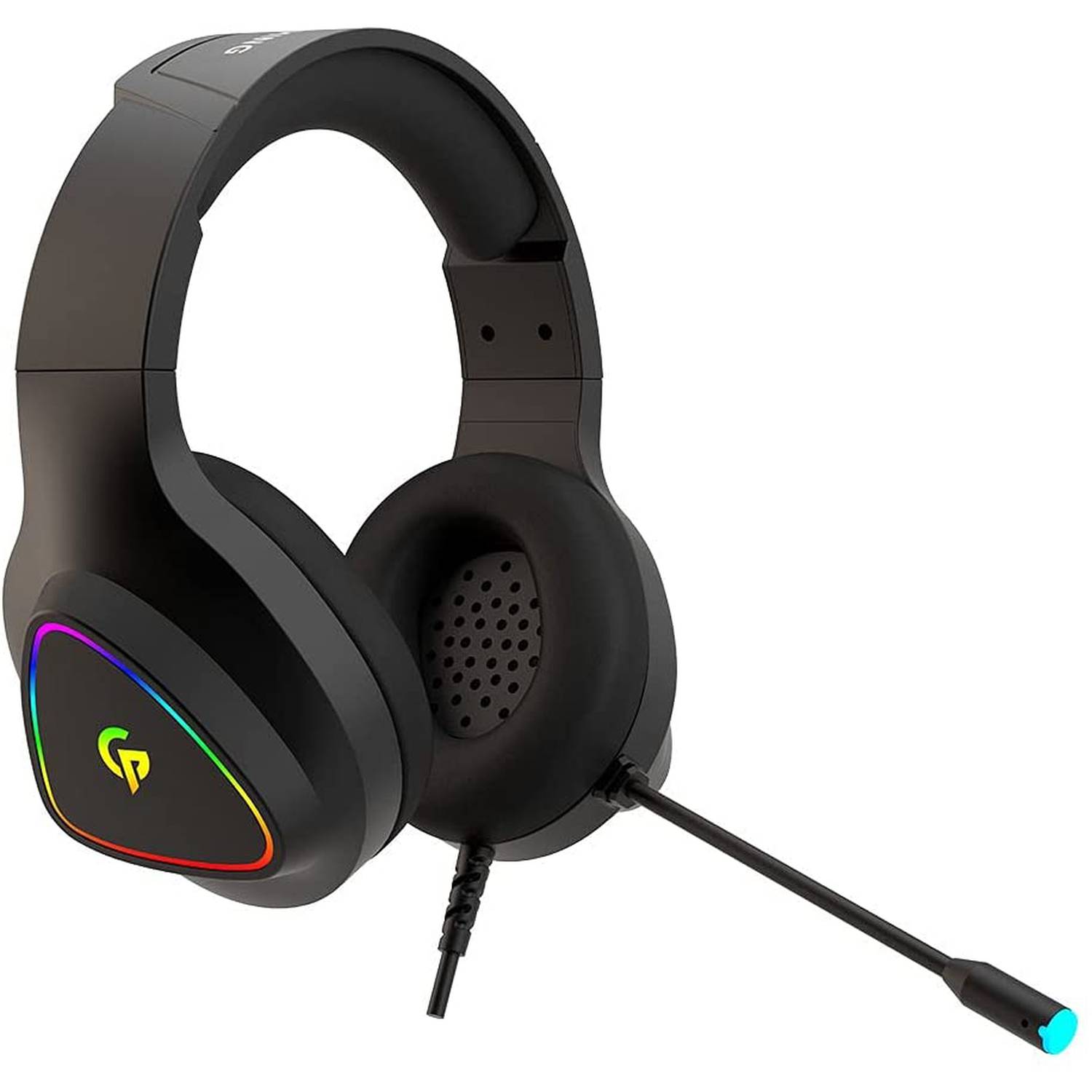 Porodo Gaming RGB Headphone HD Sound  - Black