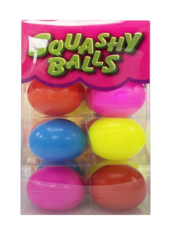 Dollar Queen Sticky Squishy Ball 6pk