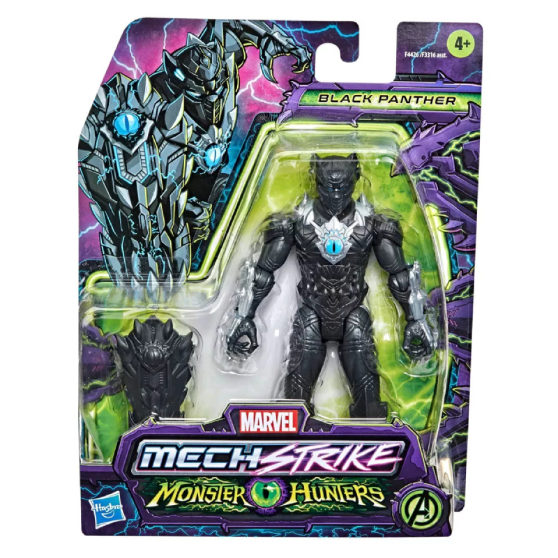 Hasbro Marvel Avengers Mech Strike Monster Hunters Black Panther