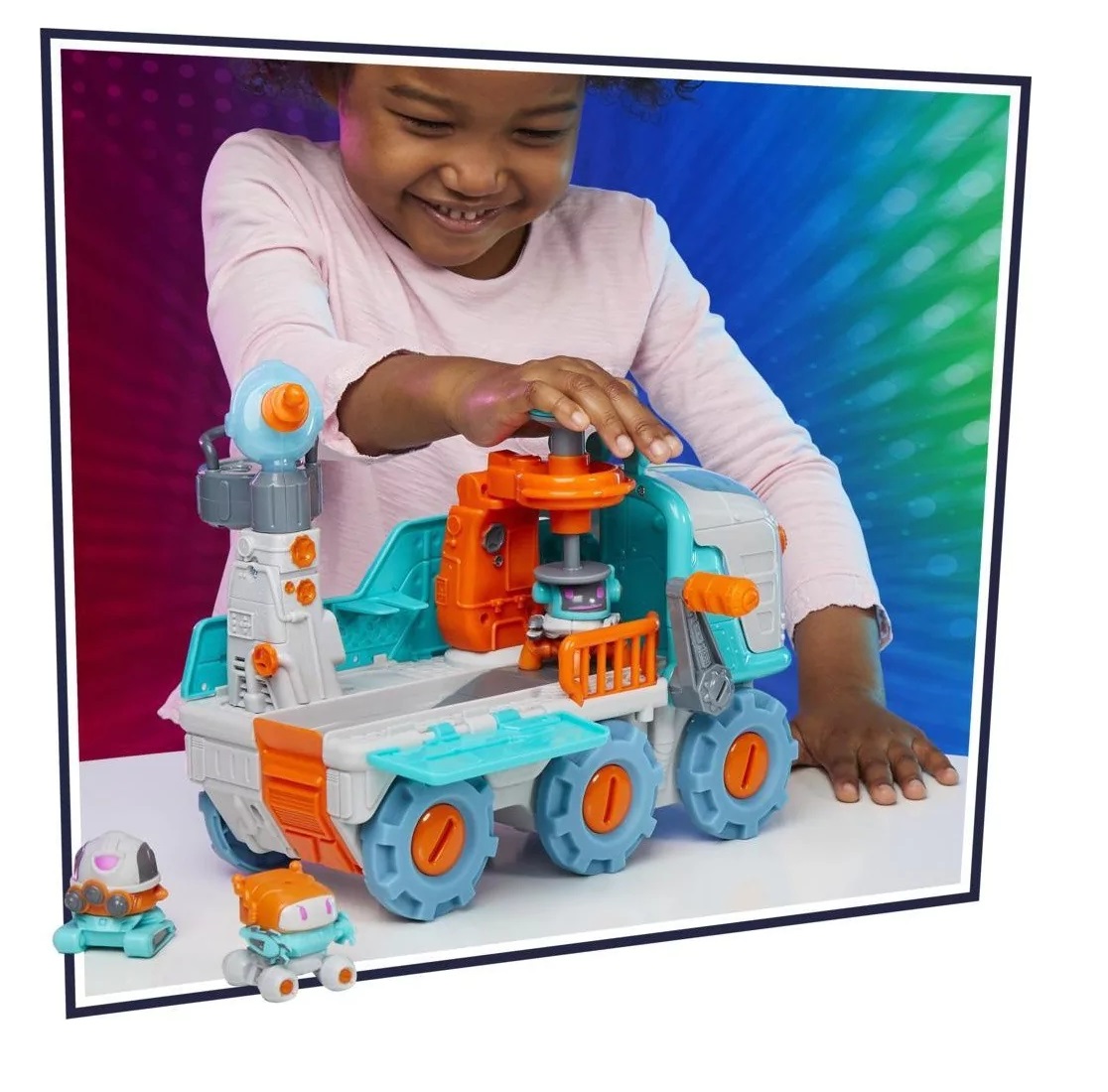 Hasbro PJ Masks Romeo Bot Builder Preschool Toy, 2-In-1 Vehicle And Robot Factory Playset For Kids Ages 3 Up