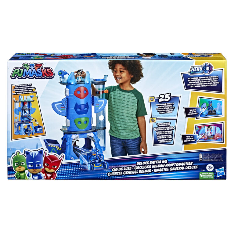 Hasbro PJ Masks Deluxe Battle HQ Preschool Toy, Headquarters Playset - English Edition