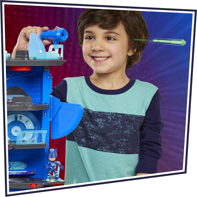 Hasbro PJ Masks Deluxe Battle HQ Preschool Toy, Headquarters Playset - English Edition
