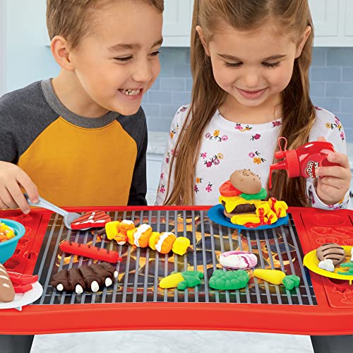Play-Doh Hasbro - Kitchen Creations Big Grill Playset 40-Piece BBQ Toy for Kids