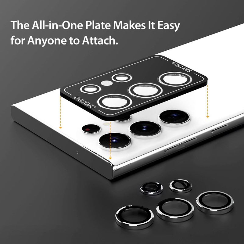 Araree Metal Ring C-Subcore Camera Lens Protector For Samsung Galaxy S23 Ultra, Clear