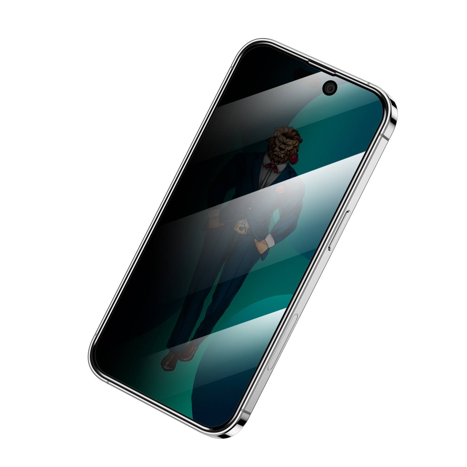 Green Lion 3D Privacy Scratch Free Round Edge Glass Screen Protector