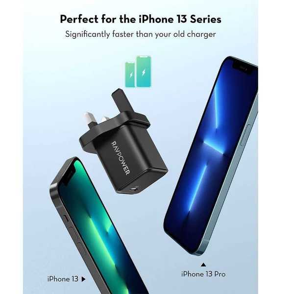 RAVPower RP-PC167 PD 20W Wall Charger 1C