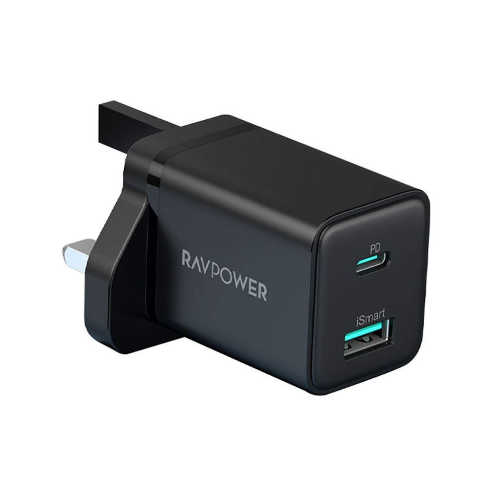 RAVPower RP-PC173-2-in-1 20W USB Charger Combo Offline Black