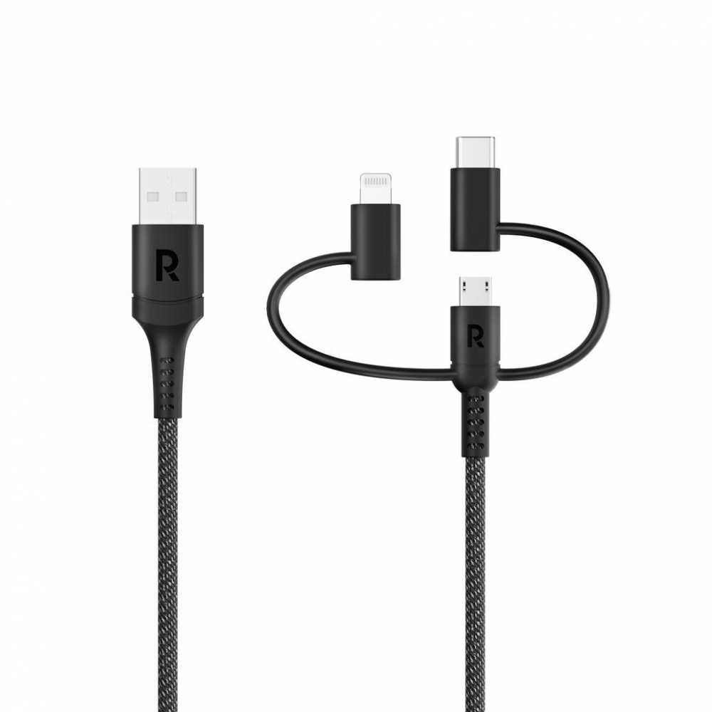 RAVPower RP-CB1033 3 in 1 cable Black Global- 1M