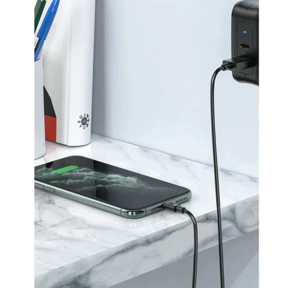 RAVPower RAV USBA-Lightning Cable 1m TPE Blk - RP-CB1014