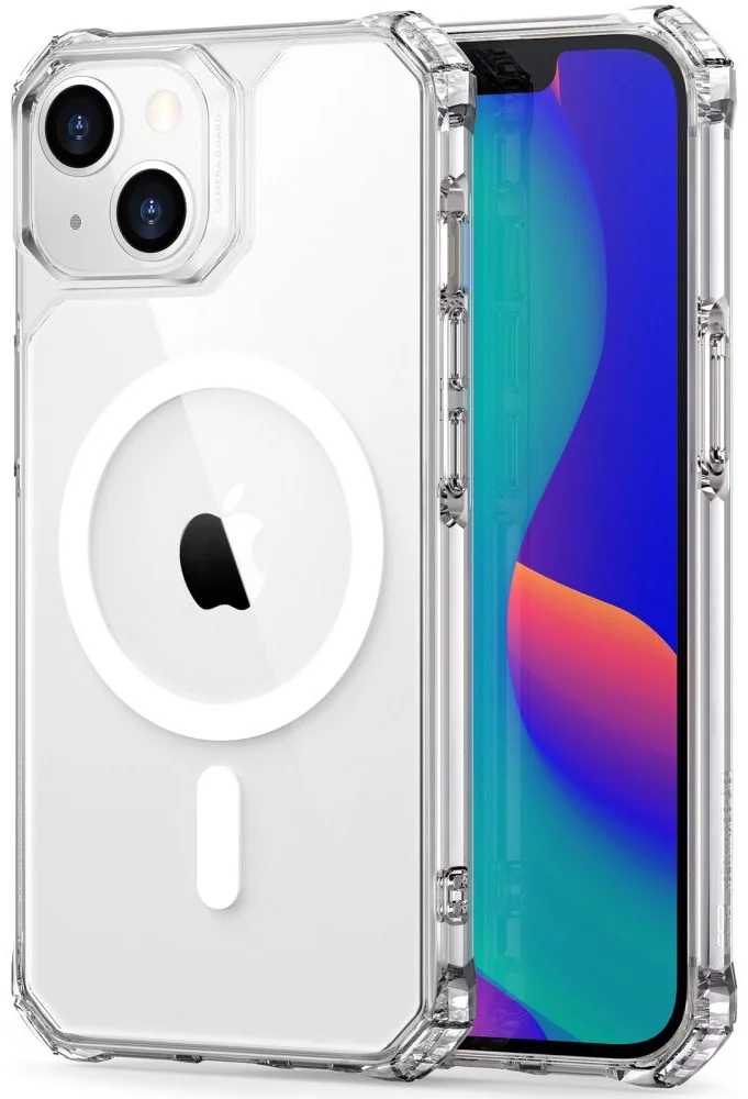 ESR iPhone 14 Plus Air Armor with HaloLock Ring Clear MagSafe Case