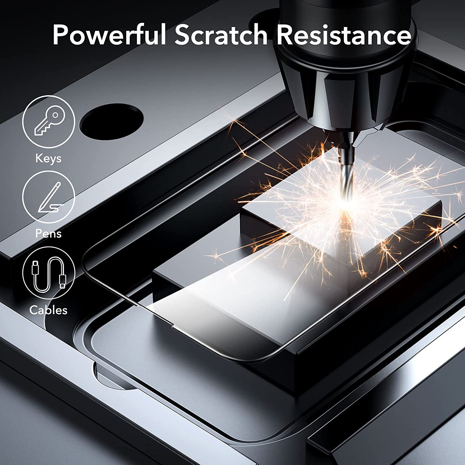 ESR iPhone 14 Pro Armorite edge-to-edge Tempered Glass Screen Protector 2 Pack