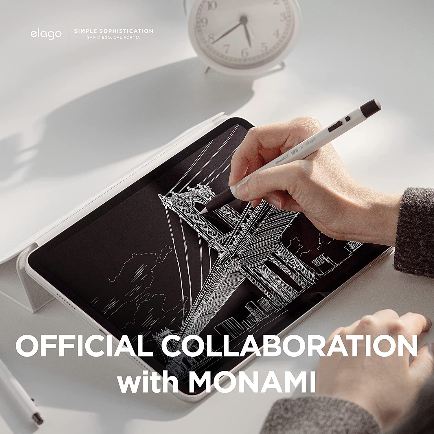 Elago Apple Pencil Monami Case - White