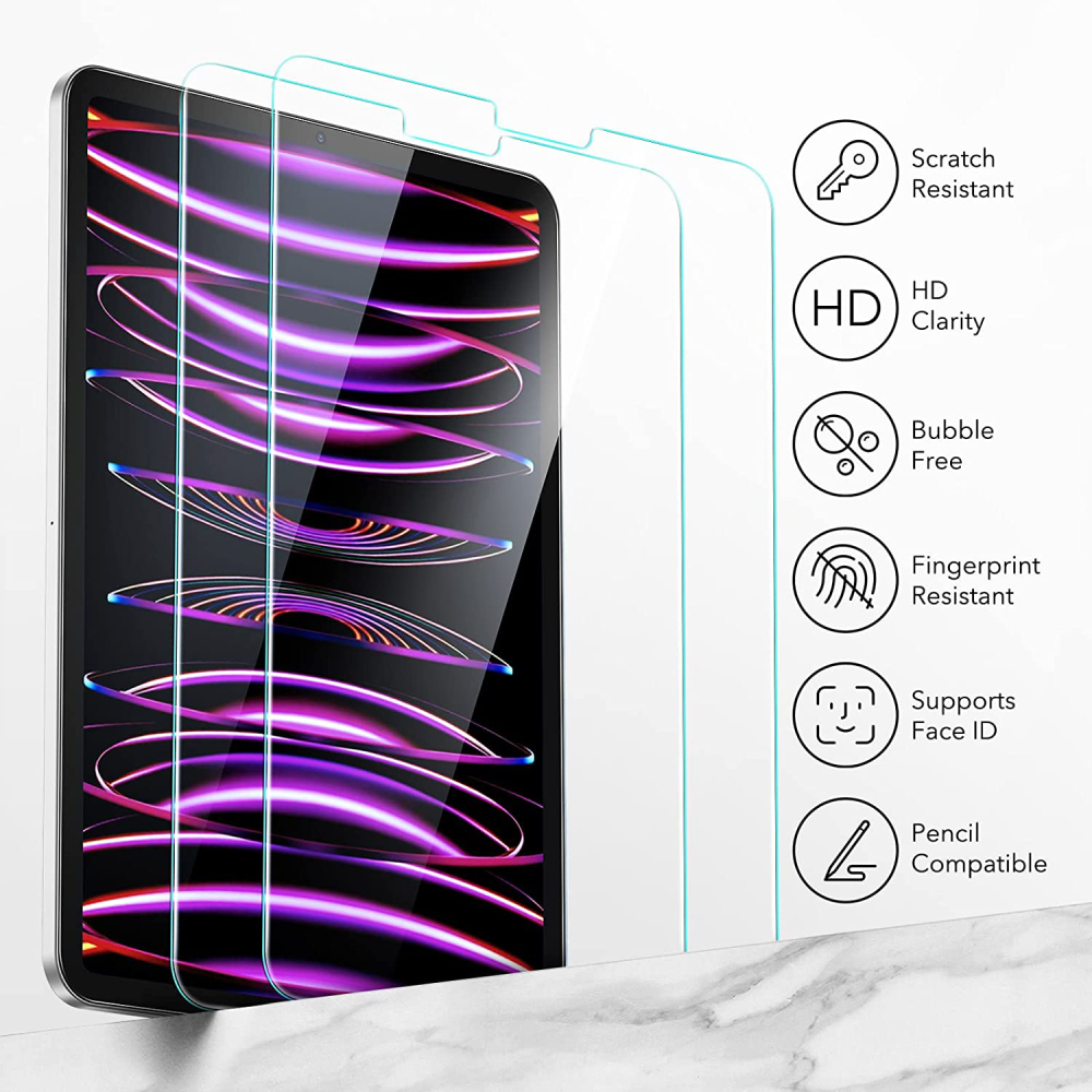 ESR iPad Pro 12.9 Gen 6/5/4/3 (2018-2022) Premium Tempered Glass Screen Protector