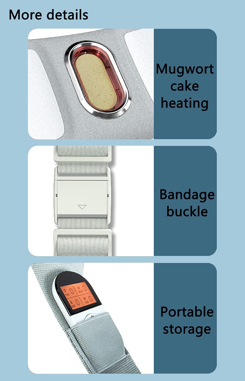 Techlove Waist Massager Heating, Kneading Massage Moxibustion Belt, Back Massage, Abdominal Maintenance