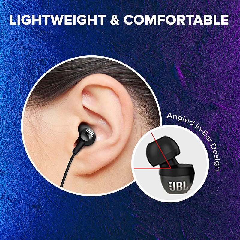 JBL C100SI Wired In-Ear Headphones - Black