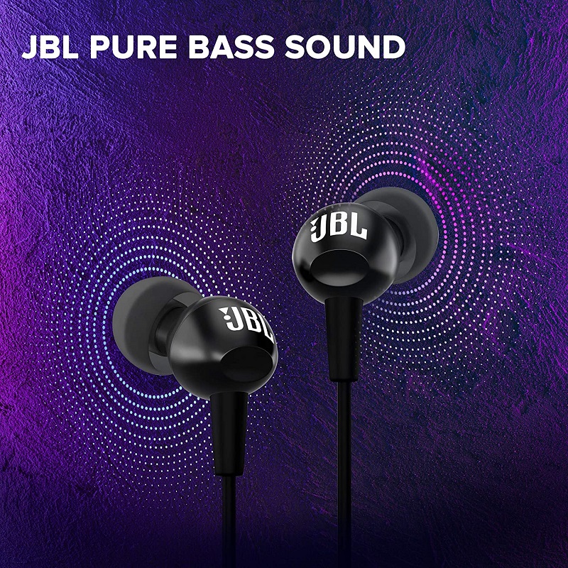 JBL C100SI Wired In-Ear Headphones - Black