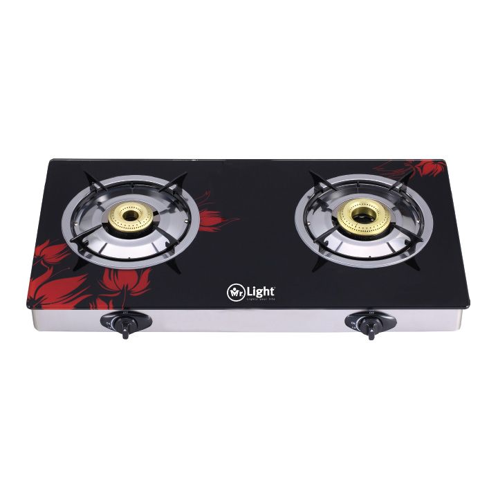 Pigeon Glass Top 2 Burner Gas Stove Nova 2