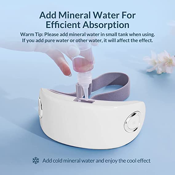 MORY Eye Massager with Heat and Cooling Steam, Eyes Relief, Warm Relax Rechargeable