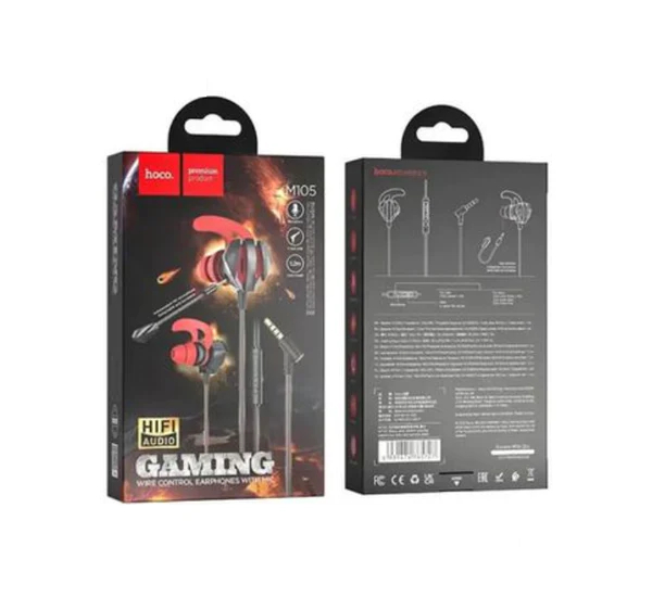 Hoco M105 E-Sport In-Ear Wired Gaming Headphone With Microphone