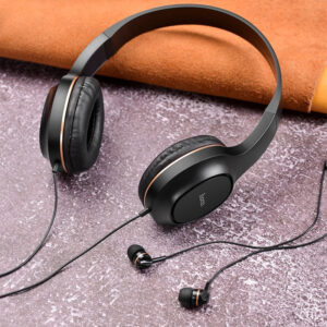 Hoco W24 Enlighten Headphones With Mic Set Red