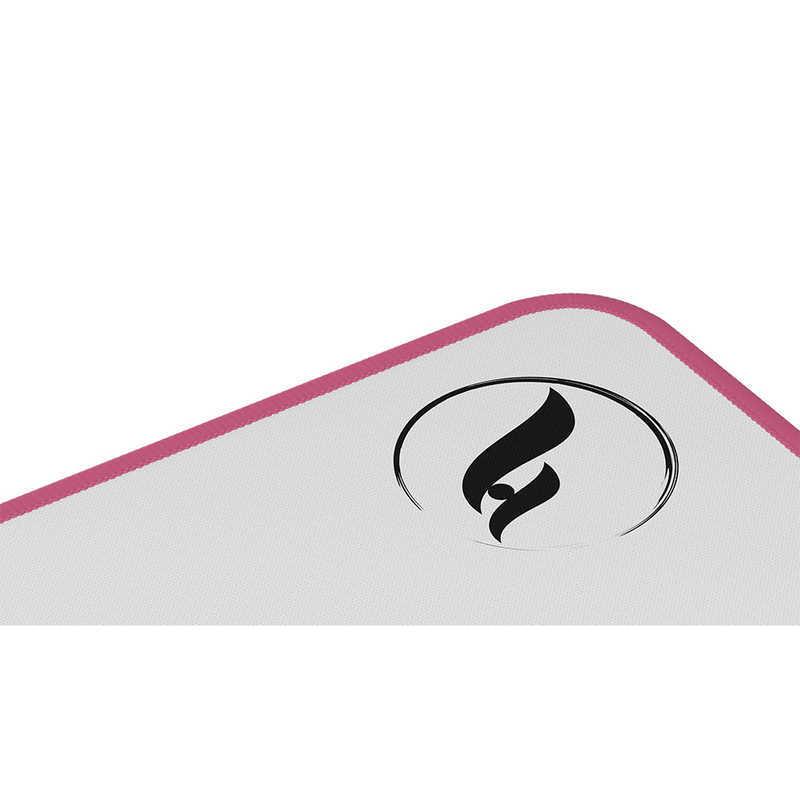 Odin Zero Gravity 19 "x16.5" XL Gaming Cloth Mouse Pad-White/Pink-Stitch