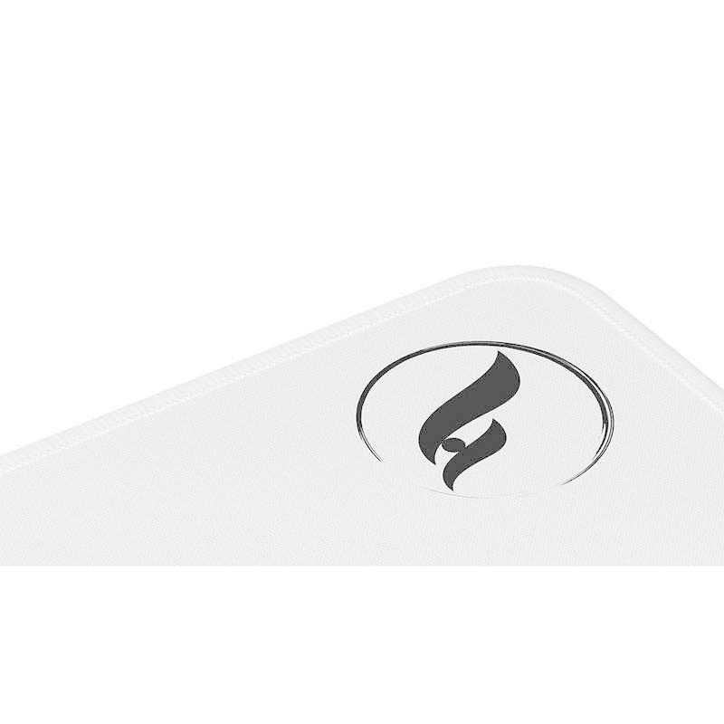 Odin Zero Gravity 19 "x16.5" XL Gaming Cloth Mouse Pad-White/White-Stitch