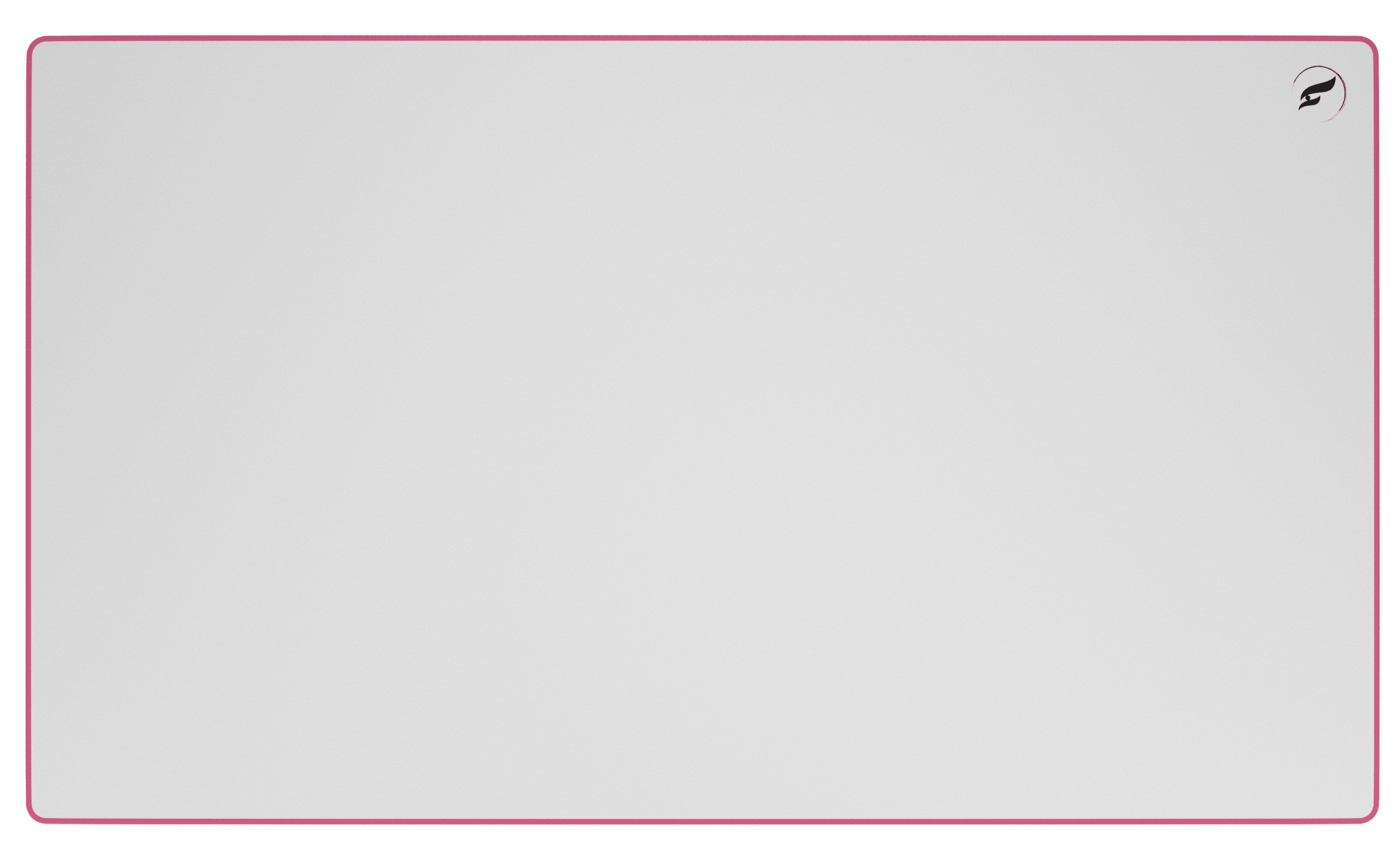 Odin Gaming ZeroGravity XL Extended Gaming Mouse Pad-White/Pink-Stitch
