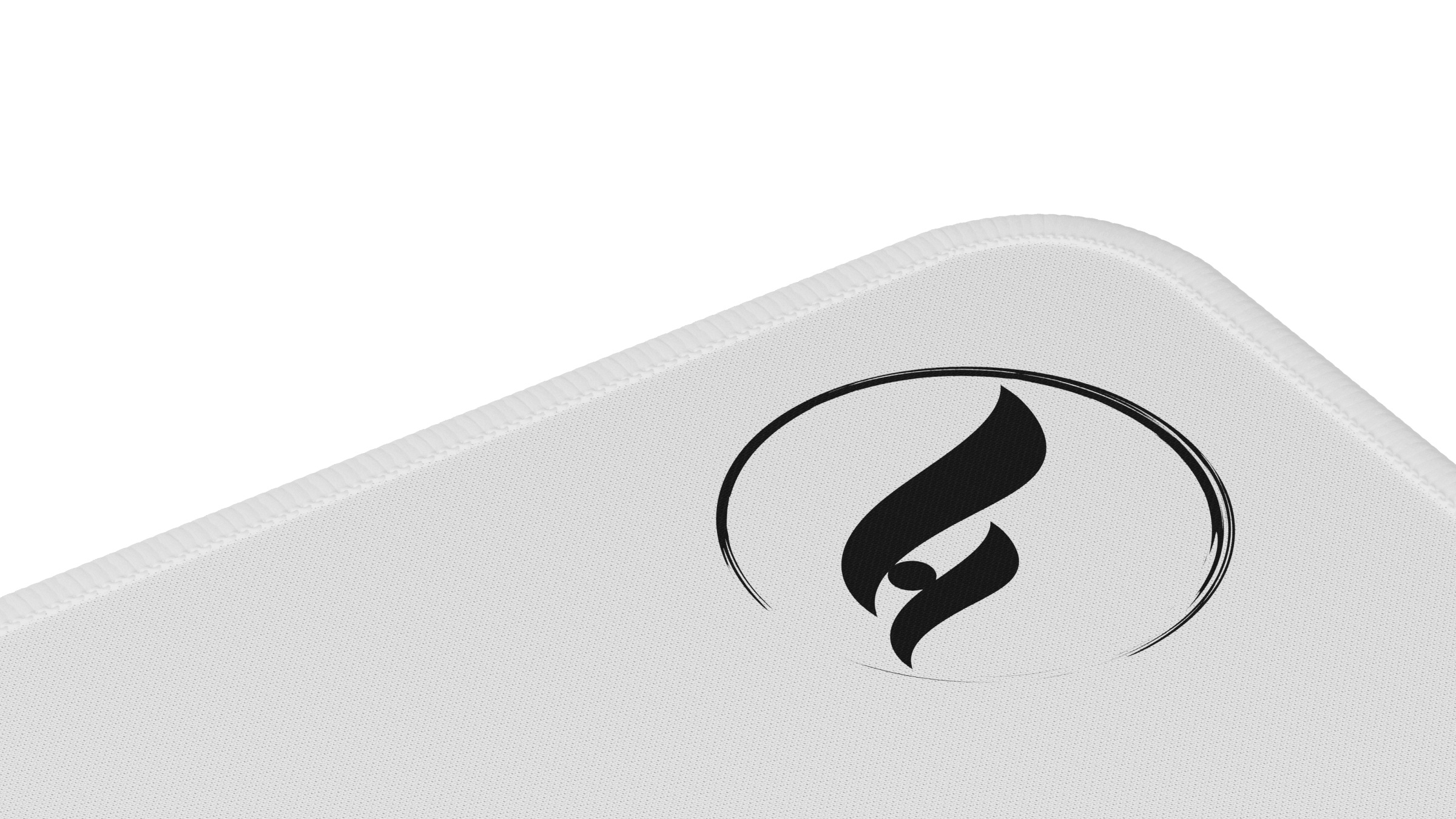 Odin Gaming ZeroGravity XL Extended Gaming Mouse Pad-White/White-Stitch