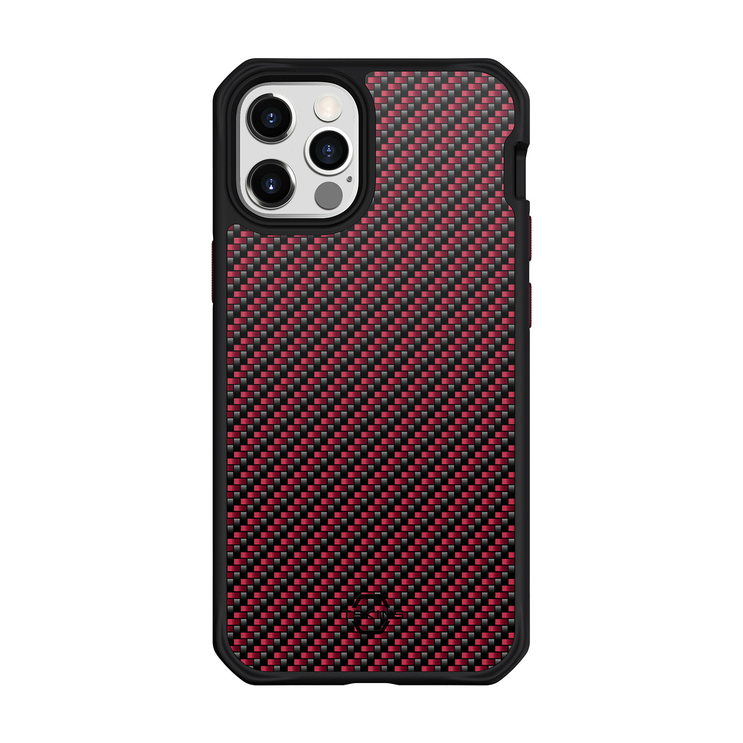 ITSKINS Carbon Case - Apple iPhone 12 & 12 Pro / Red Carbon