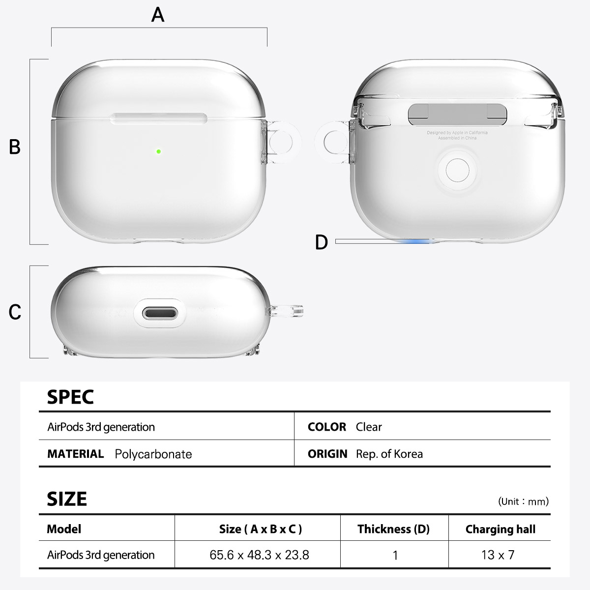 Araree Airpod 3 Nukin Case, Clear