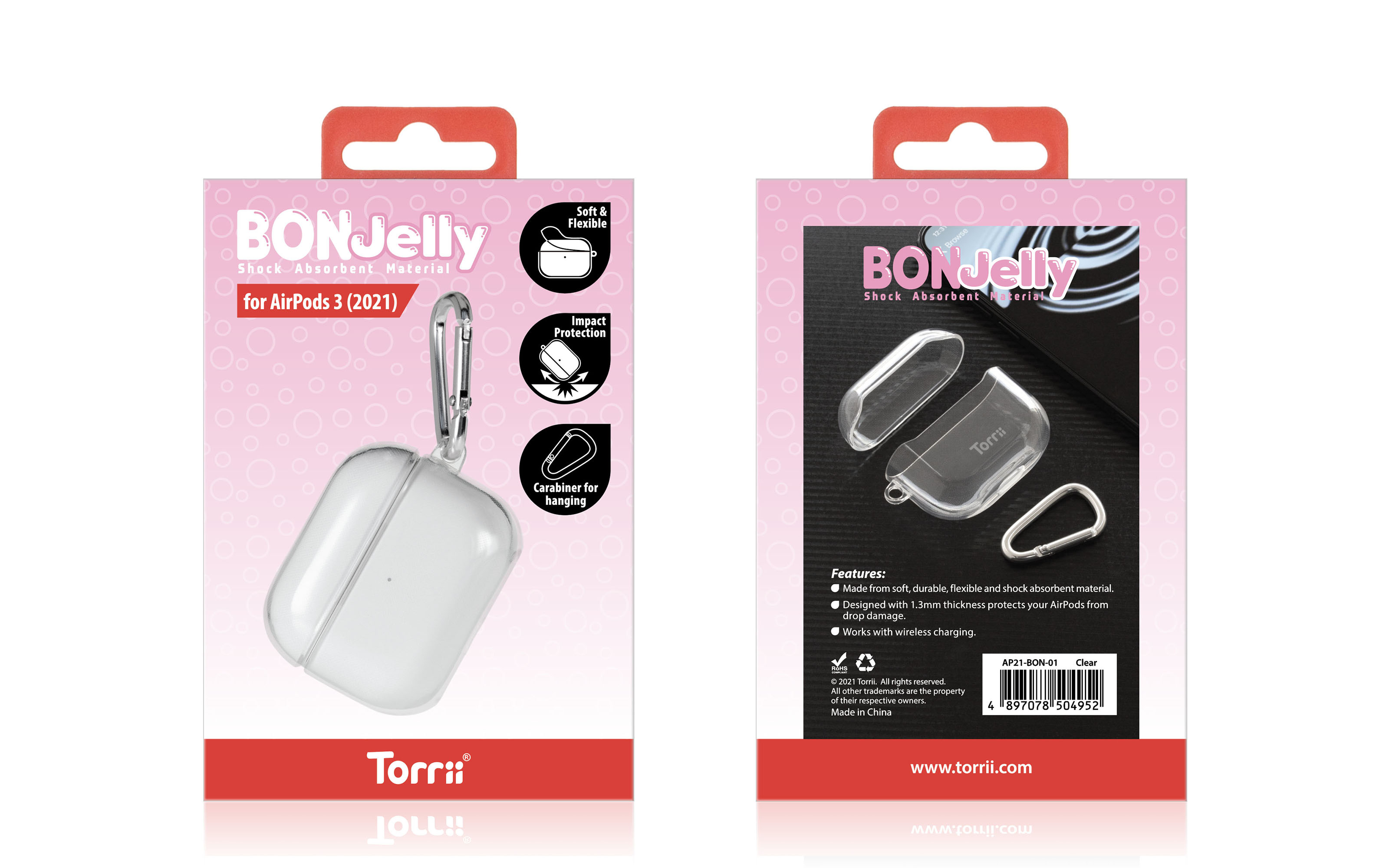 Torrii Bonjelly Case For AirPod 3 - Clear