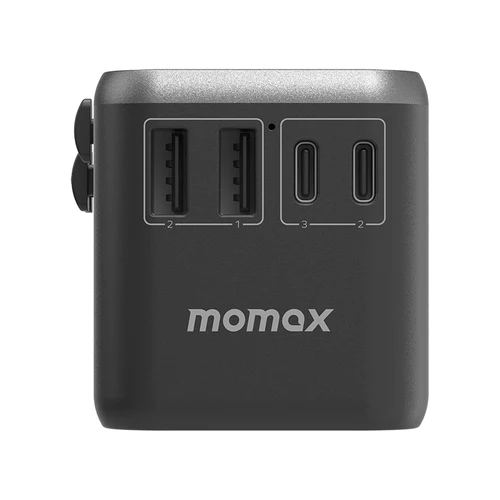 Momax 1-World 65W GaN Convenient Travel Socket UA8 - Black