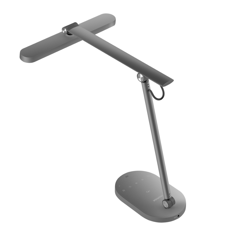 Momax Q.Led 2 Seat Desk Lamp with 15W Wireless Charging QL9 - Grey