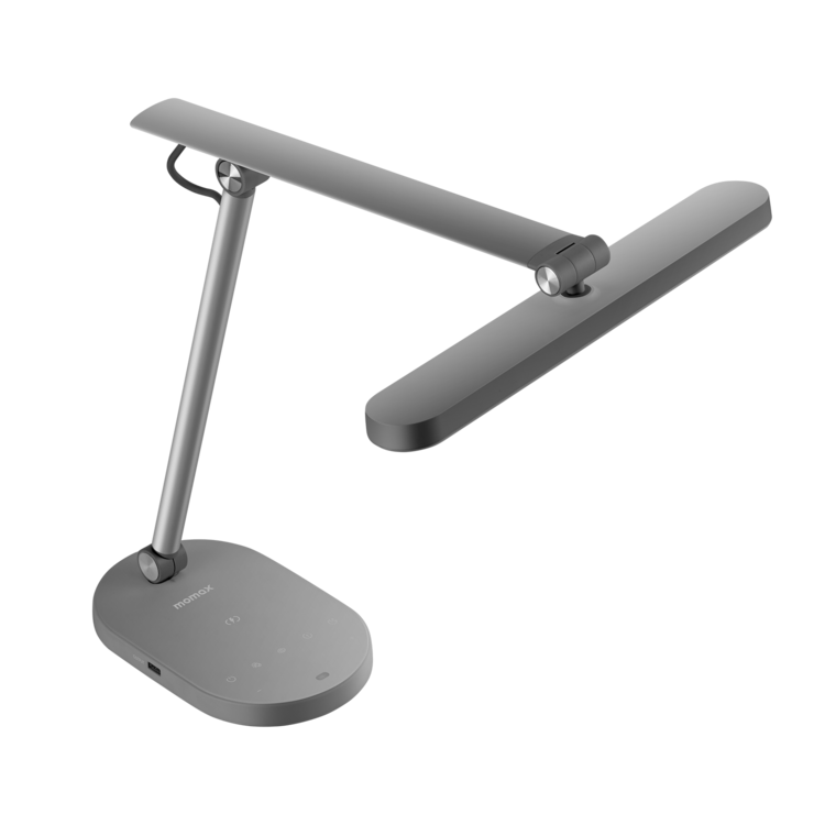 Momax Q.Led 2 Seat Desk Lamp with 15W Wireless Charging QL9 - Grey