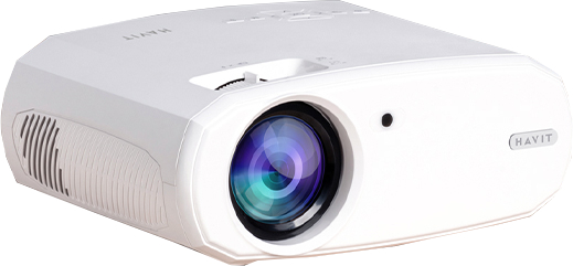 Havit - PJ202 Native 1080p Full HD Resolution Projector White