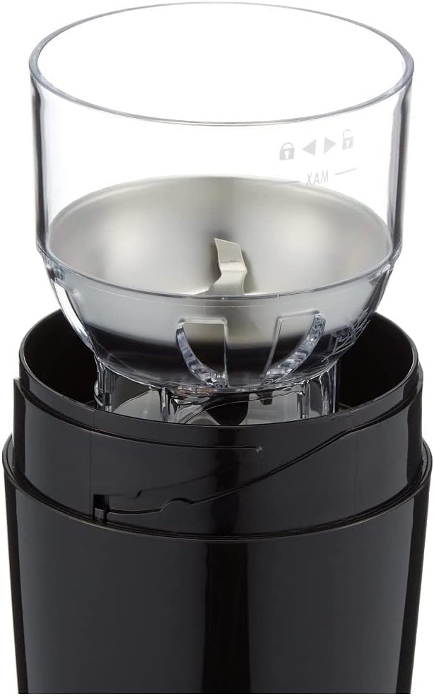 De'Longhi KG210 Electric Coffee Grinder, Stainless Steel, Black