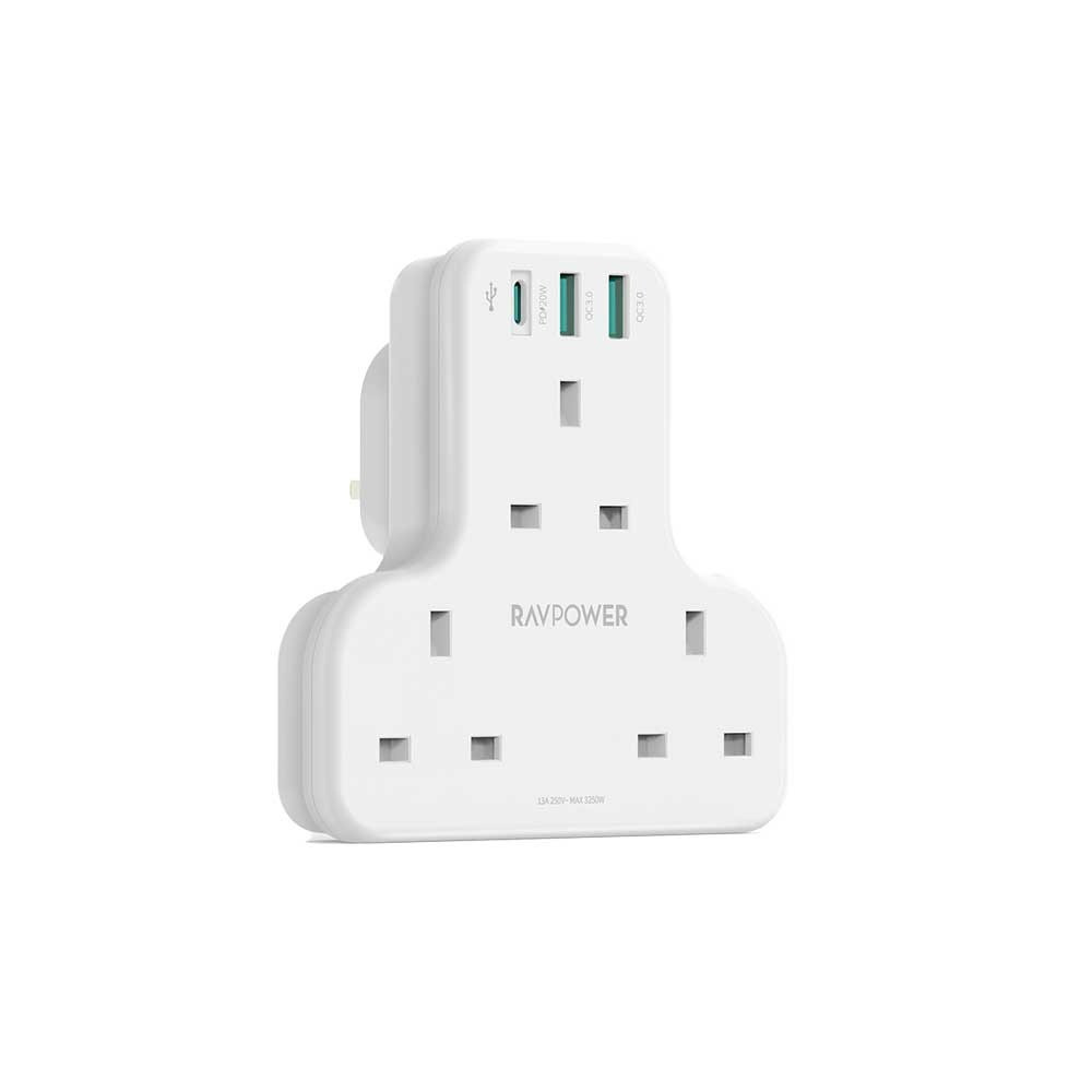 Ravpower Pioneer Wall Charger Triple Power With PD Technology, 20W