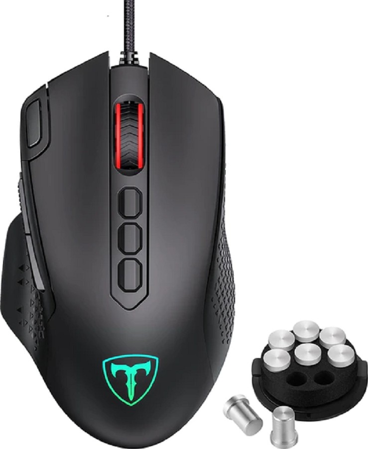 Generic Wired Gaming Mouse with RGB Lights Advanced Gaming Sensor Designed for PC - Black