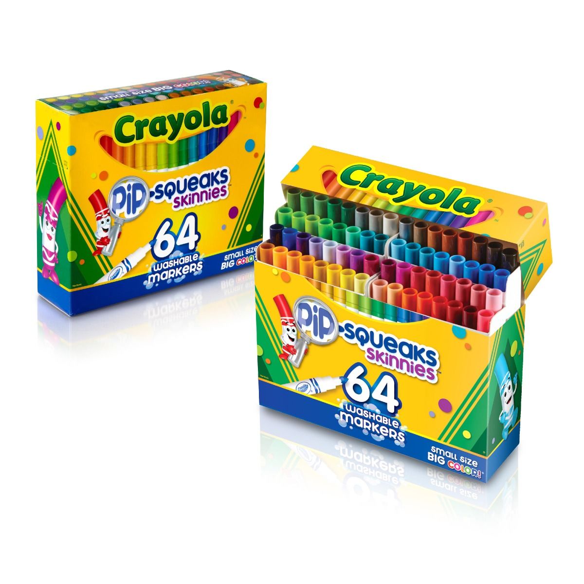 Crayola Washable Pip - Squeaks Skinnies Markers 64 Count