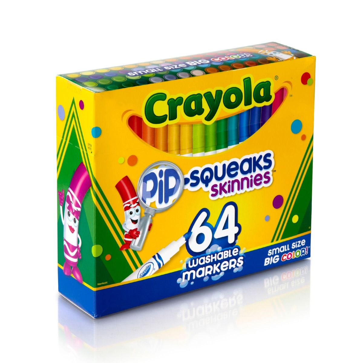 Crayola Washable Pip - Squeaks Skinnies Markers 64 Count