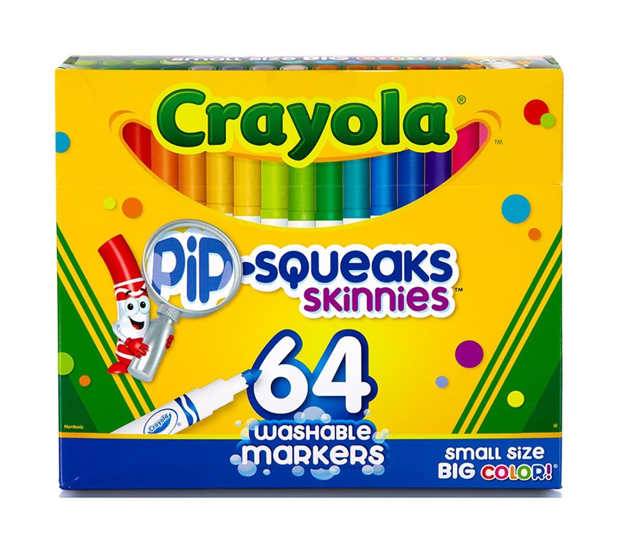 Crayola Washable Pip - Squeaks Skinnies Markers 64 Count