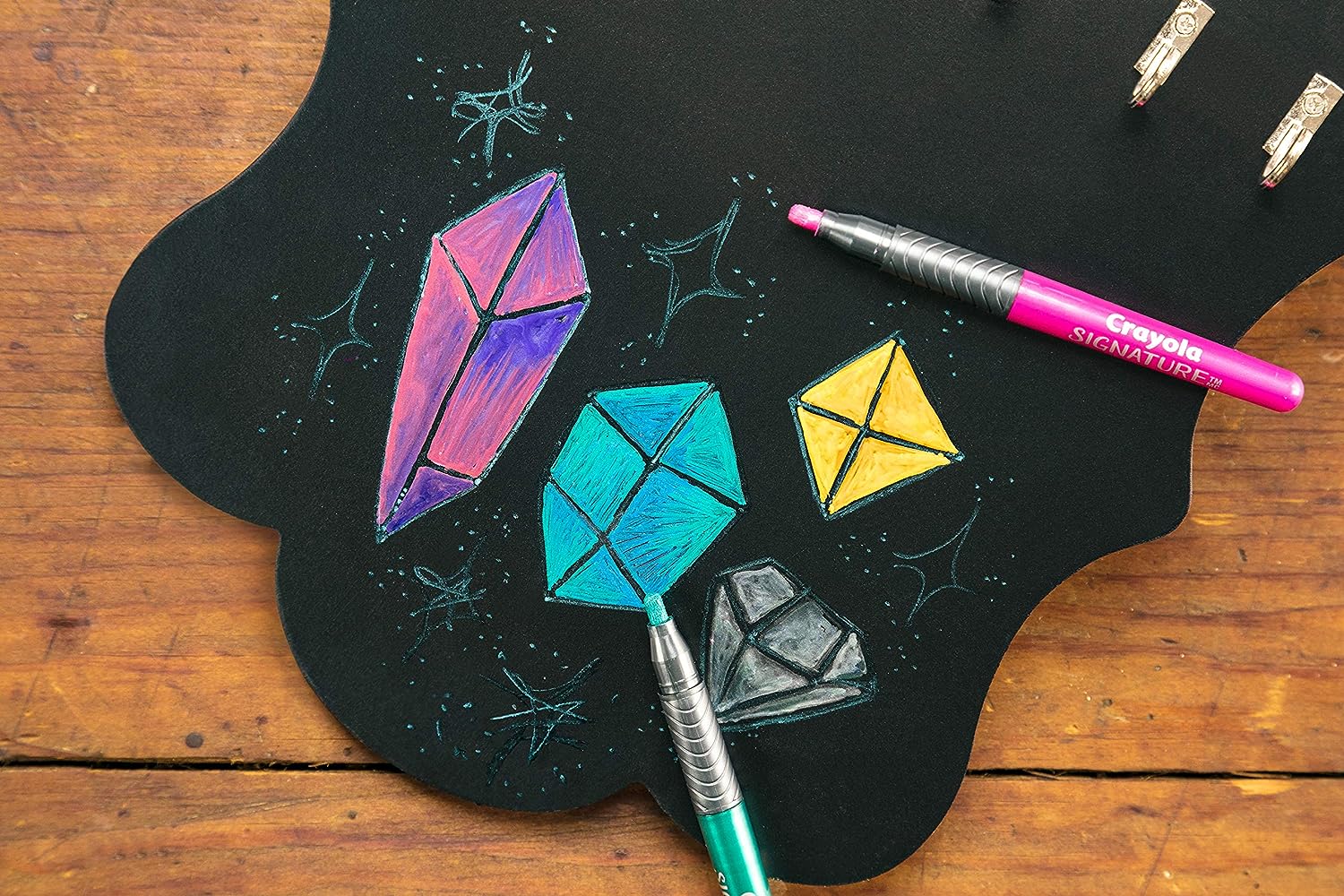 Crayola Pearlescent Paint Markers, Assorted Colors, Multi Surface, 10 Count