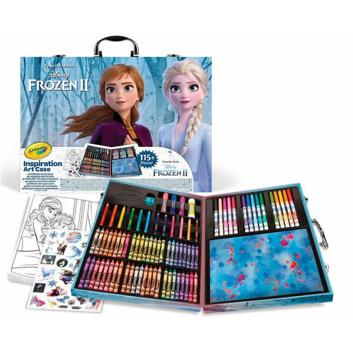 Crayola Frozen 2 Inspiration Art Case, 100 Art & Coloring Supplies