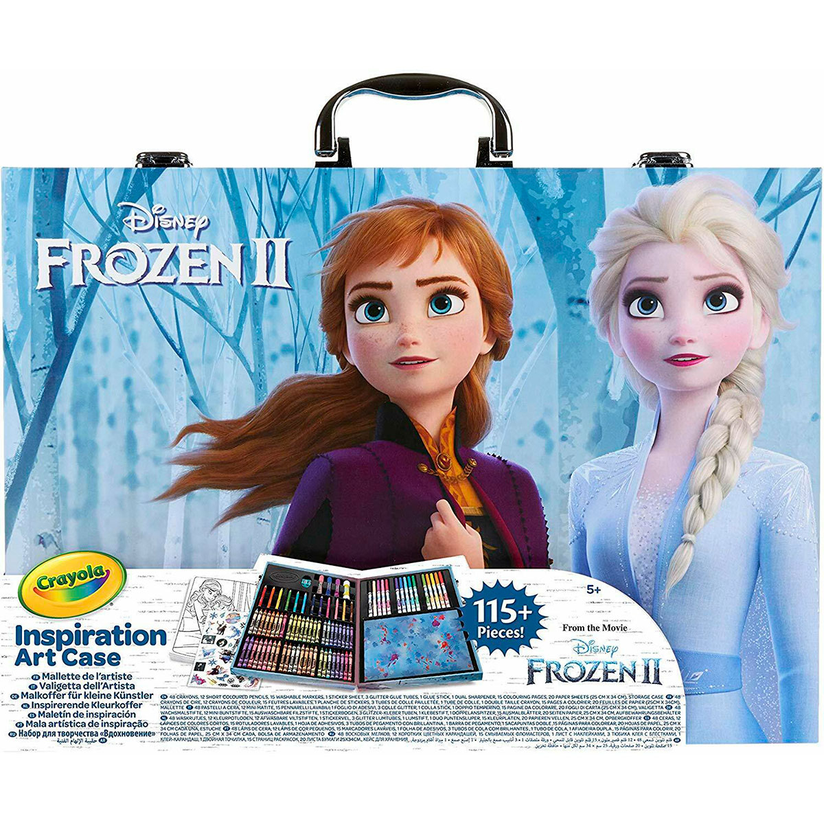 Crayola Frozen 2 Inspiration Art Case, 100 Art & Coloring Supplies
