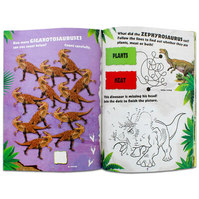 Alligator Dinosaur Sticker Burst Book