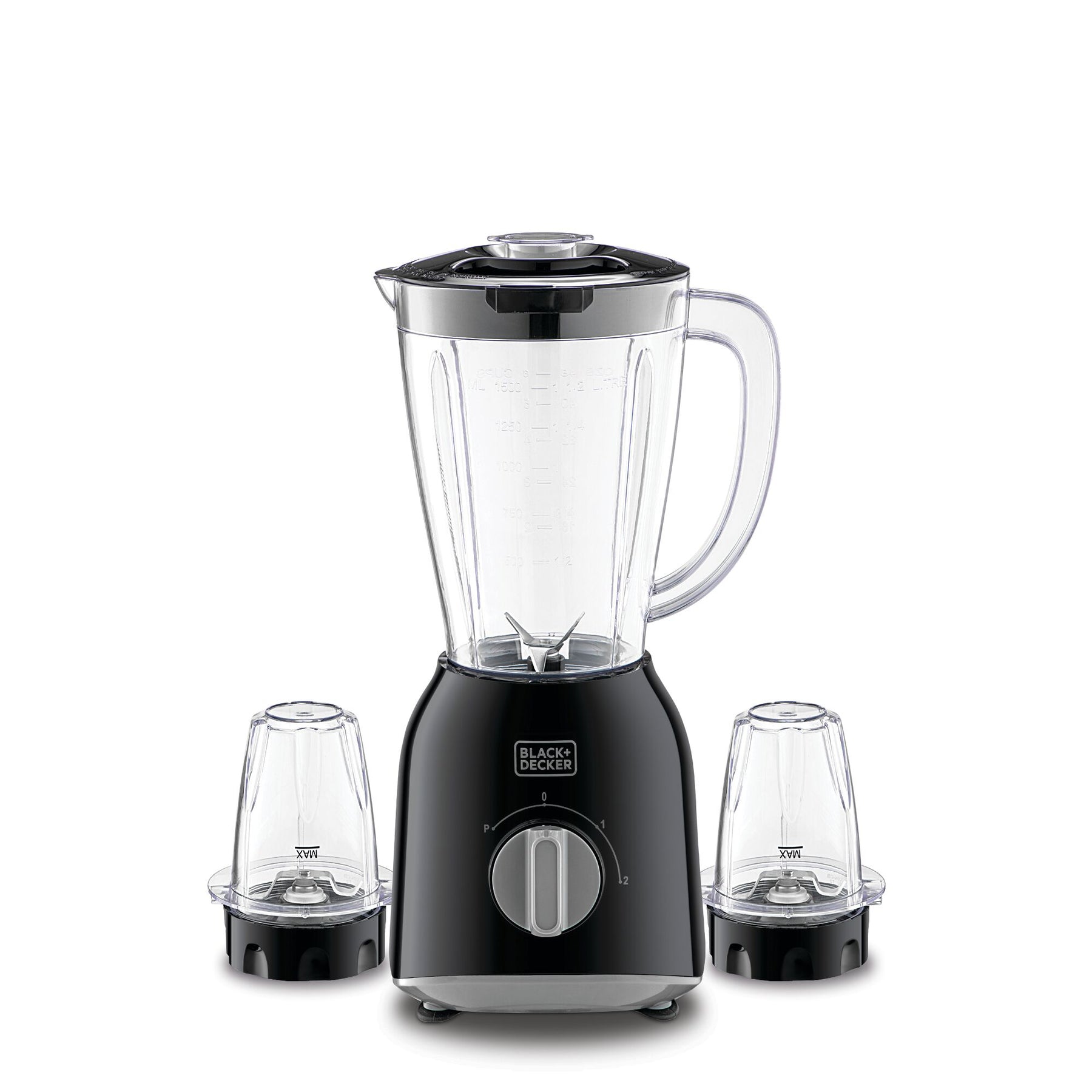 Black & Decker 400W 1.5L Blender with Grinder Mills - Black